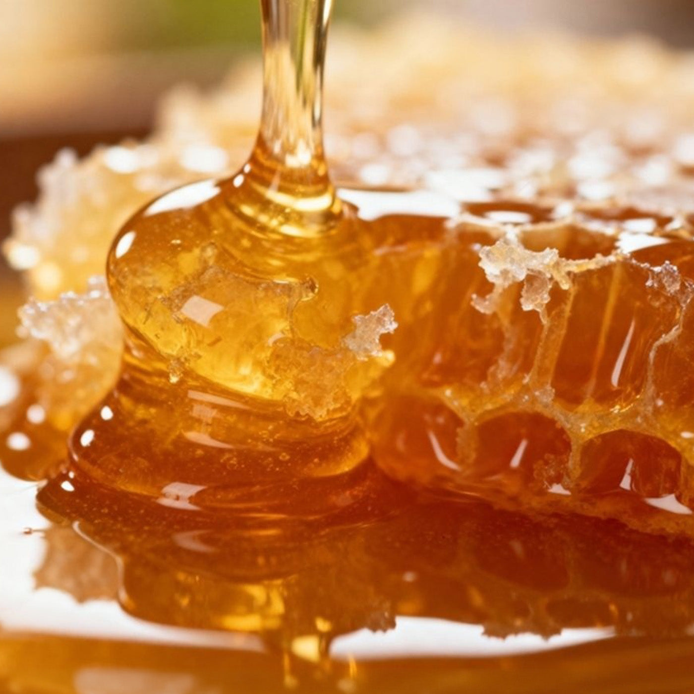 ツヤ豊かなはちみつ